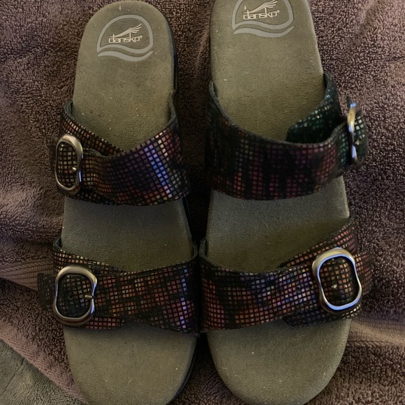 Dansko Multicolor Buckle Sandals - Picture 1 of 6